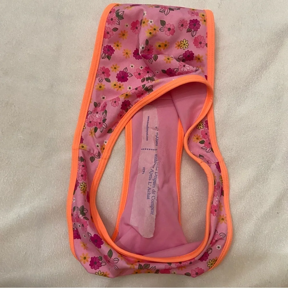 New! Frankie's Bikinis Laura Cheeky Bikini Bottom Queens Bath Floral 1077